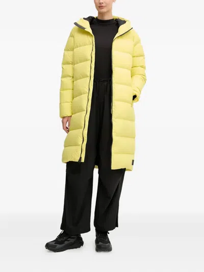 Jack Wolfskin Frozen Palace Hooded-padded Coat In Yellow