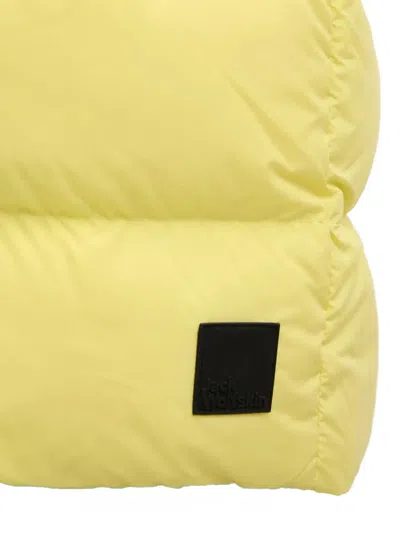 Jack Wolfskin Frozen Palace Hooded-padded Coat In Yellow