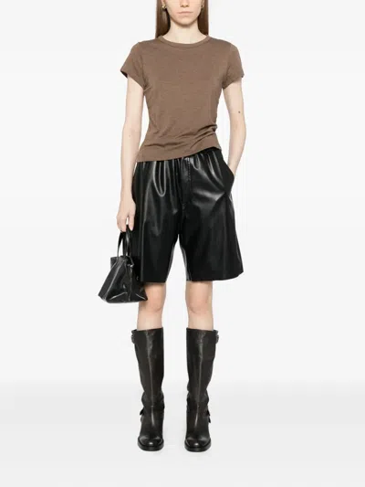 Reformation Max T-shirt In Brown