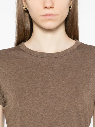 Reformation Max T-shirt In Brown