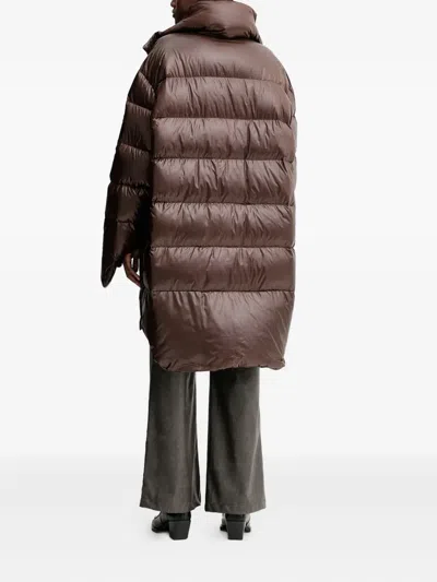 Mmc Studio Kare Puffer Coat In Brown