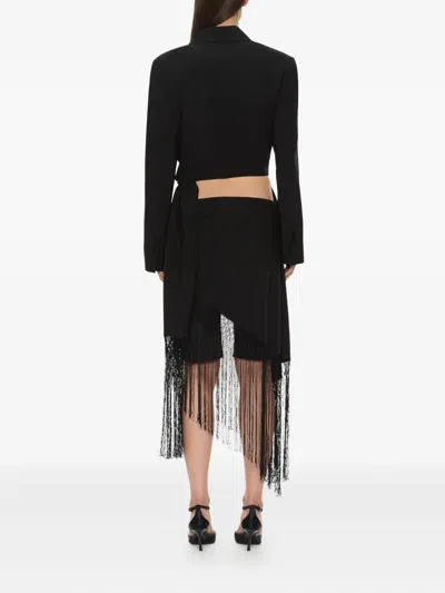 Christopher Esber Unravel Macramé Blazer In Black