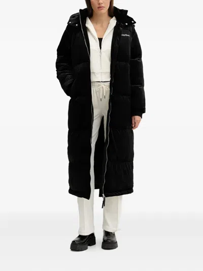 Juicy Couture Hooded Embellished Jacket In Black
