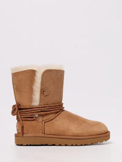 Ugg Stivaletto W Classic Bailey Tie Chestnut In Brown