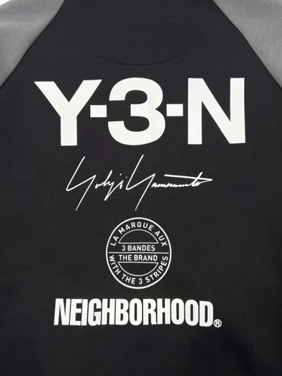 Y-3 X Neighborhood Cotton Blend Track Jacket In Black