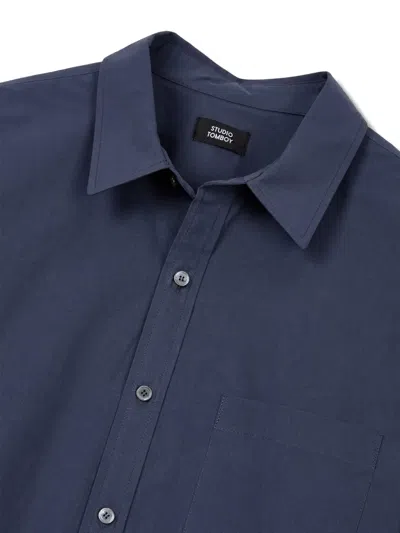 Studio Tomboy Button-down Shirt In Blue