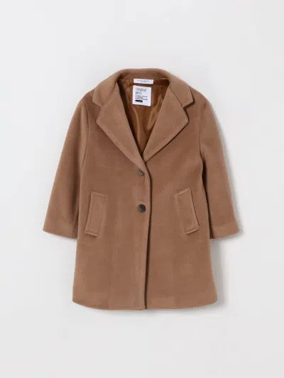 Paolo Pecora Single-breasted Buttoned Coat In Brown
