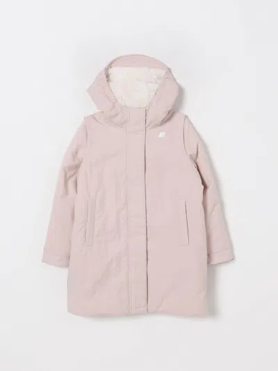 K-way Coat  Kids Color Pink In Pattern