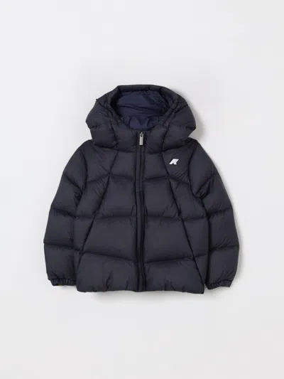 K-way Coat  Kids Color Blue In Black