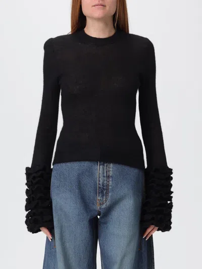 Alaïa Alaia Women Ruffled Sweater In Black
