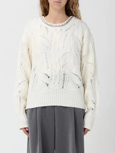 Liu •jo Women's Knitwear Liu Jo Mf5452 Ma37r 10701 In White