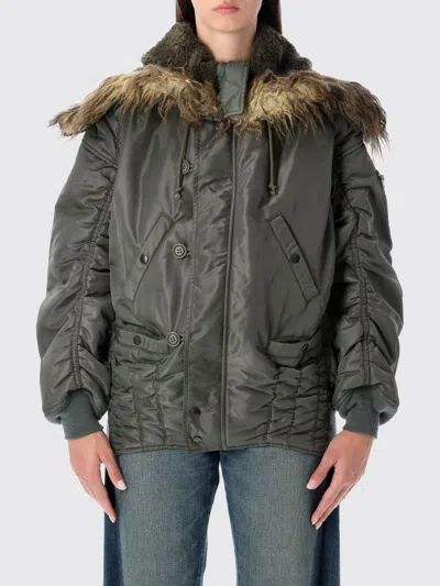 Junya Watanabe Oversized Military Bomber Jacket In Gray