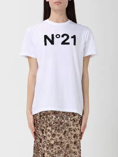 N°21 T-shirt N° 21 Woman Color White In White