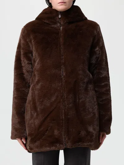 Save The Duck Coat  Woman Color Cocoa In Brown