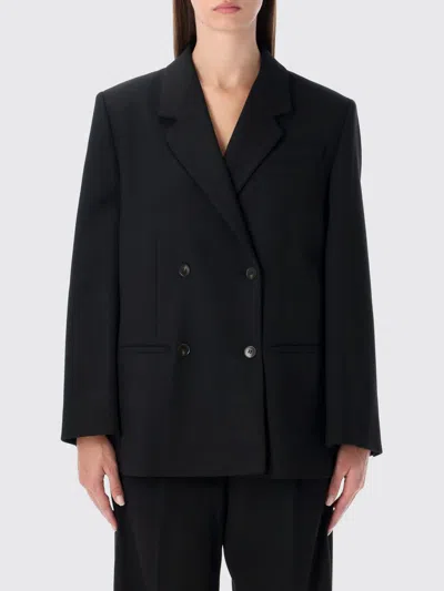 By Malene Birger Ramona Oversized Double-breasted Blazer In Black