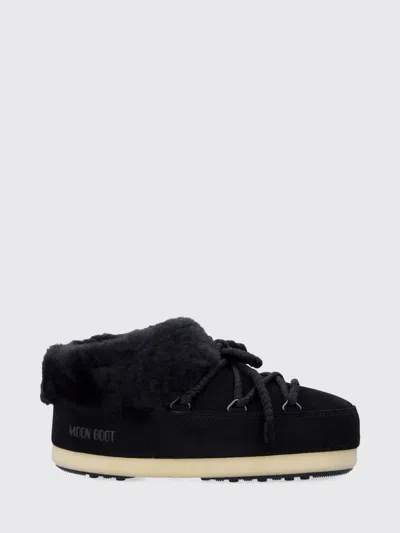 Moon Boot Women Black Logo Mules, 6.5/7.5 Luxury Mules For Women Darveys In Black