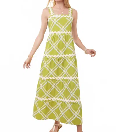 Spartina 449 Tilley Maxi Dress In Enclave Ric Rac - Plaid In Green