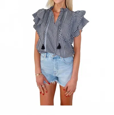 Olivaceous Picnic Crush Gingham Top In Multi In Multi
