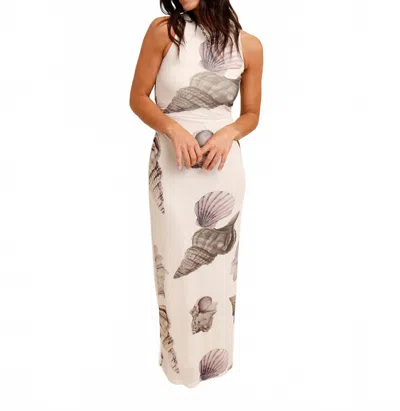 Pretty Garbage Coquille Mesh Maxi Dress In Multi In Multi