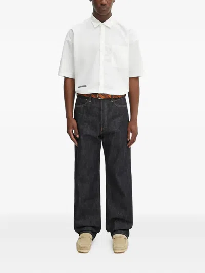 Neighborhood Pocket Short-sleeve Shirt In White