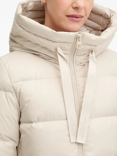 Marc O'polo Hooded Padded Coat In Neutral