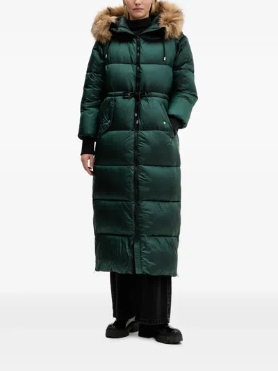 Hugo Boss Farrow Padded Coat In Green