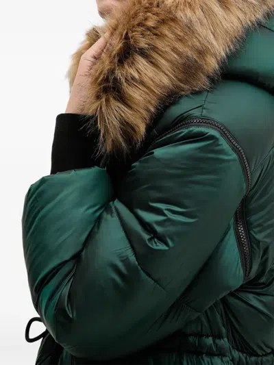 Hugo Boss Farrow Padded Coat In Green