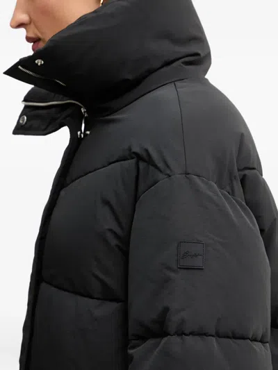 Hugo Boss Stand-collar Padded Coat In Multi