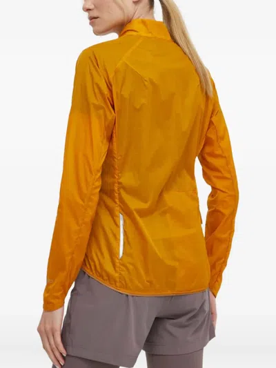 Jack Wolfskin Gravex Wind Zip-fastening Performance Jacket In Orange