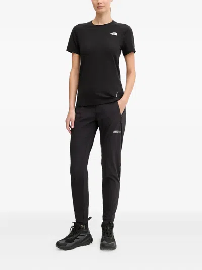 Jack Wolfskin Hikeout Zip-fastening Performance Trousers In Black