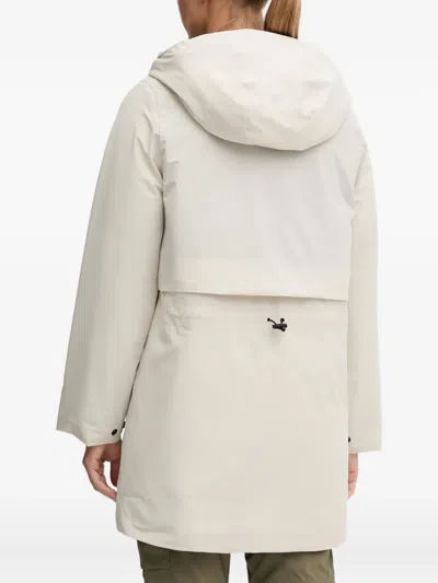 Jack Wolfskin Frost Haven Hooded Zip-fastening Coat In Neutral