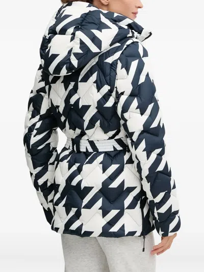 千鸟格纹羽绒夹克