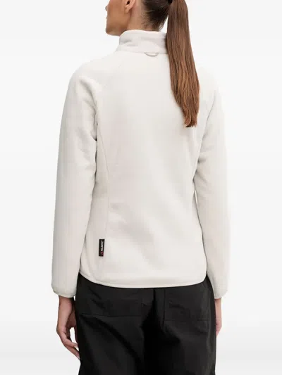 Jack Wolfskin Rotwand Hooded Zip-fastening Performance Jacket In White