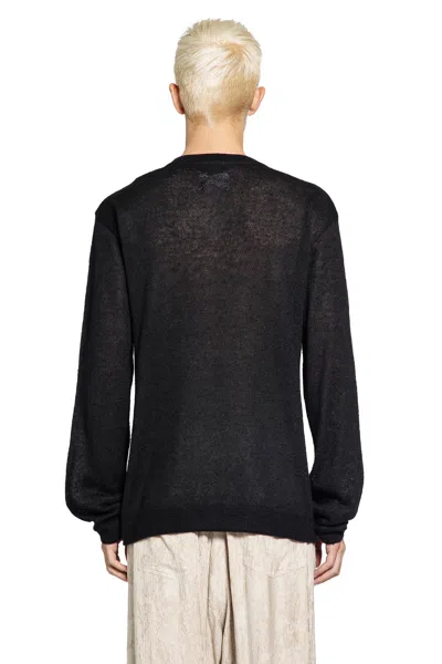 Mythinks My Alpaca Shaggy V-neck In Black