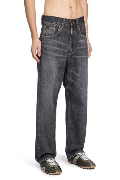 Mythinks My Basic Denim Pants In Black