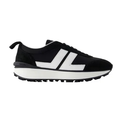 Lanvin Bumpr Nylon Sneakers In Black