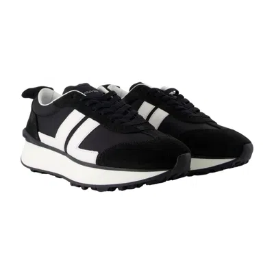 Lanvin Bumpr Nylon Sneakers In Black