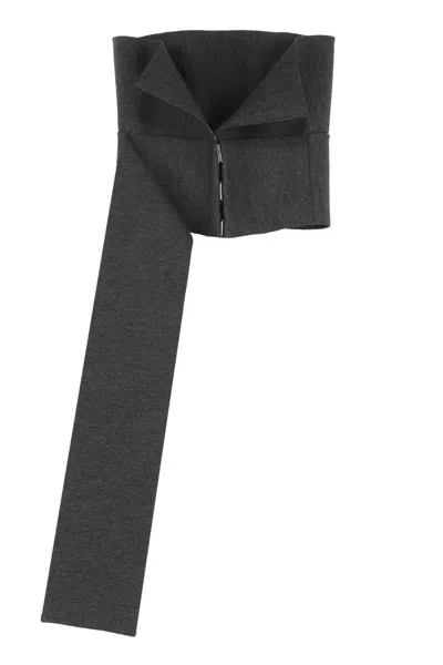 Alberta Ferretti Alberta Ferreti Top In Virgin Wool In Gray