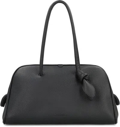 Jacquemus The Turismo Large Leather Shoulder Bag In Black