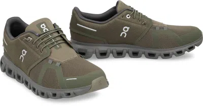 On Running Vibrant Green Sneakers With Streamlined Silhouette And Comfortable Sole In Black