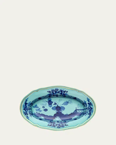 Ginori 1735 Oriente Italiano Trinket Tray In Blue