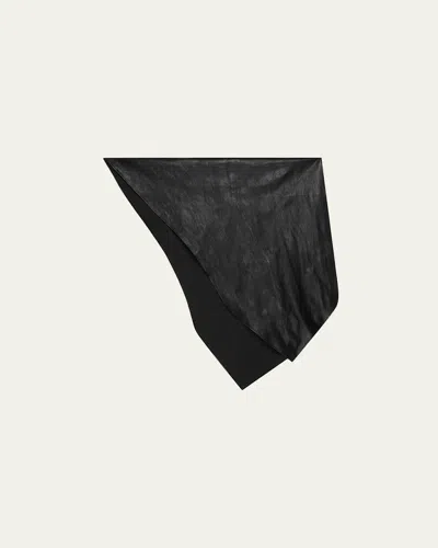 Givenchy Leather Scarf In Black