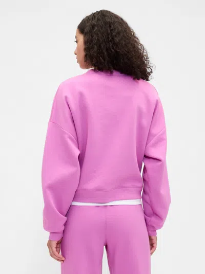 Gap Factory Relaxed Wedge Crewneck Sweatshirt In Pink