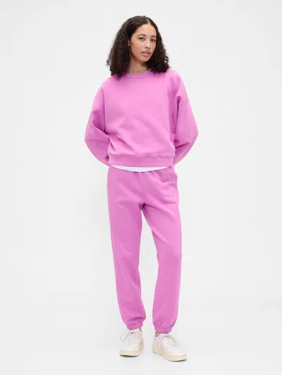 Gap Factory Relaxed Wedge Crewneck Sweatshirt In Pink