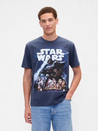 Gap Factory Star Wars™ Everyday Soft Relaxed Graphic T-shirt In Blue