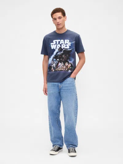 Gap Factory Star Wars™ Everyday Soft Relaxed Graphic T-shirt In Blue