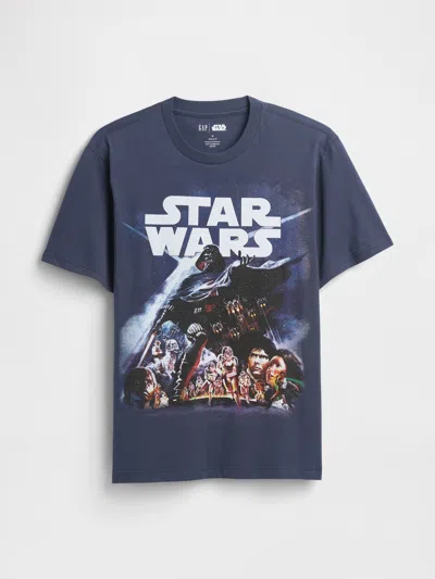 Gap Factory Star Wars™ Everyday Soft Relaxed Graphic T-shirt In Blue