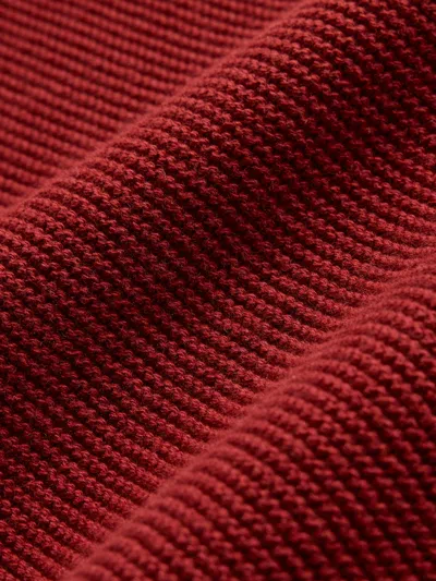 Gap Factory Garter Crewneck Sweater In Red