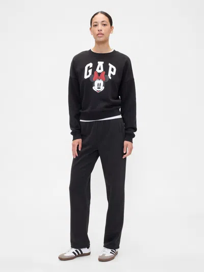 Gap Factory Gap Logo Pull-on Slim Sweatpants In Black