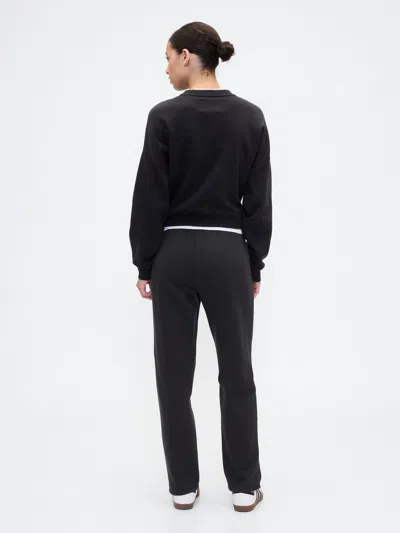 Gap Factory Gap Logo Pull-on Slim Sweatpants In Black